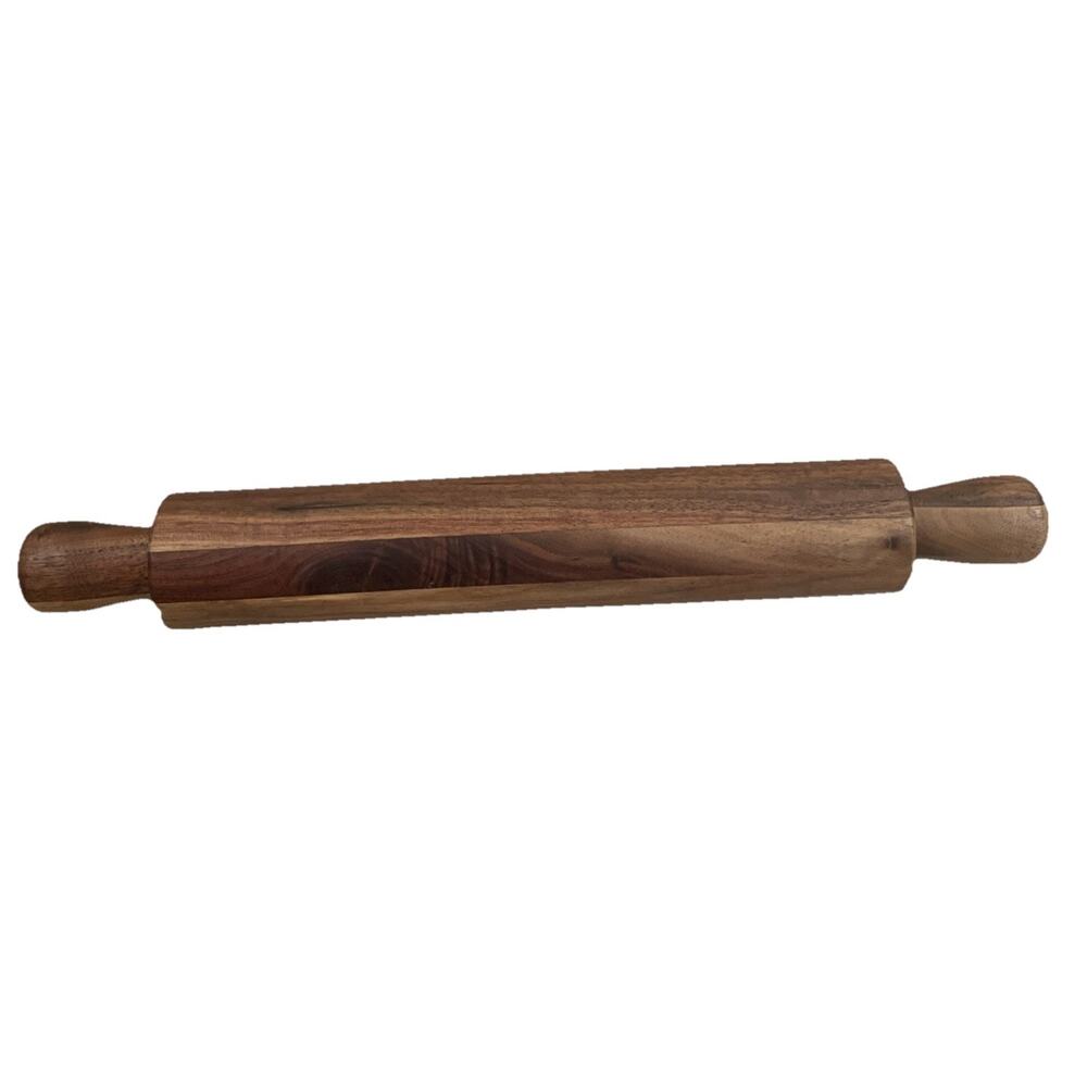 Hand Turned Large Rolling Pin Made Of Various Woods 19.5”